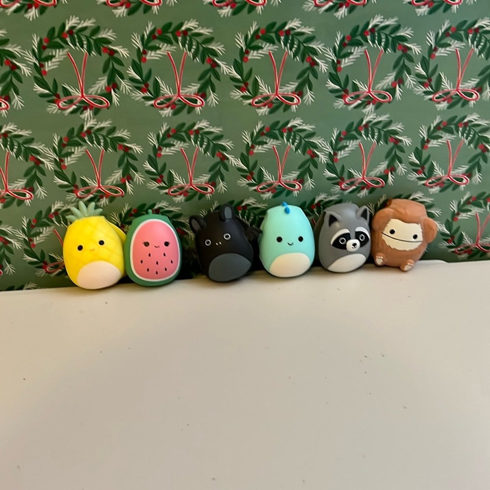Squishmallows Figbands. 6 sold as a set. Rocky, Ben, Benny, Maui, Emily & Wanda.